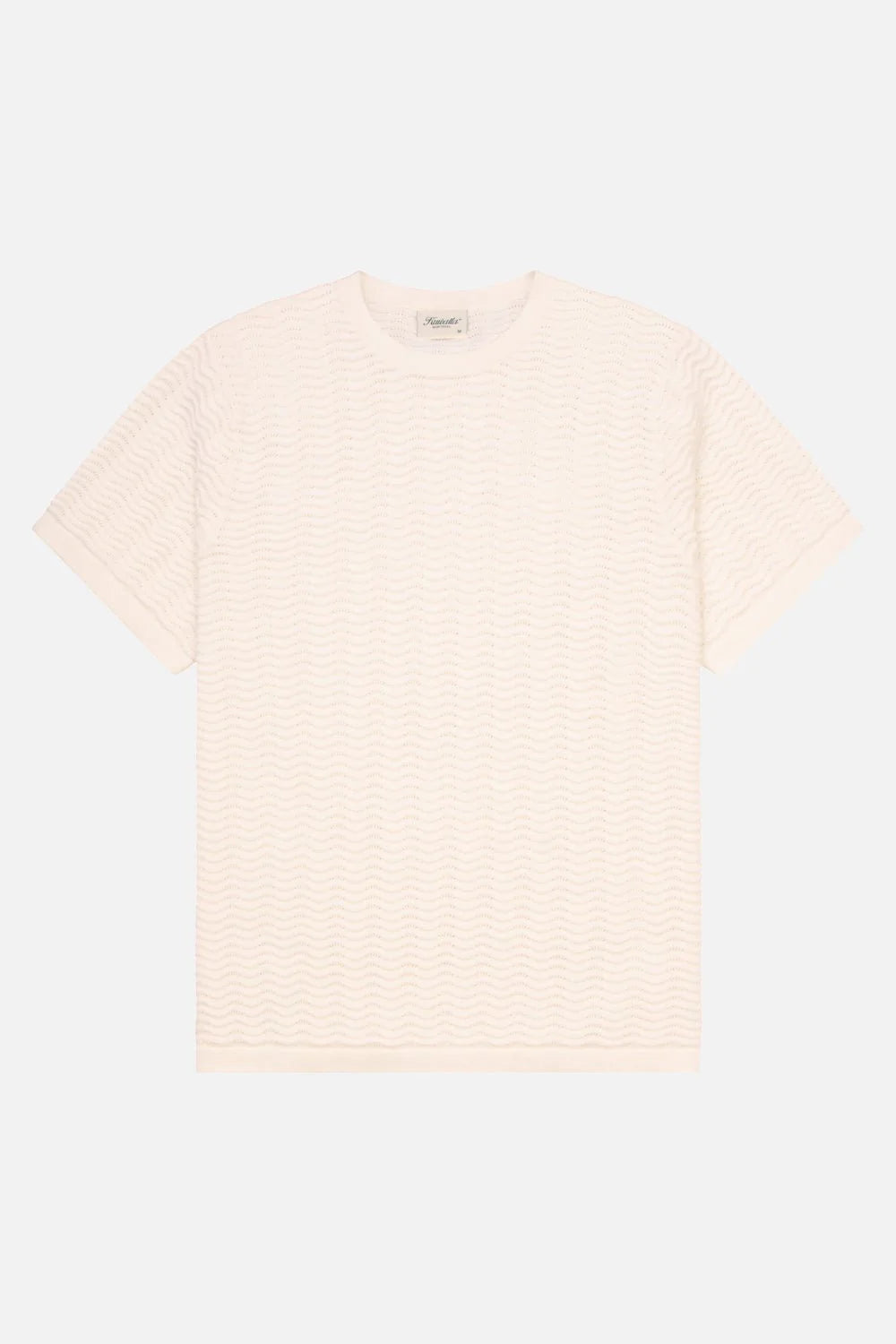Wave Knit Tee (Flat White)