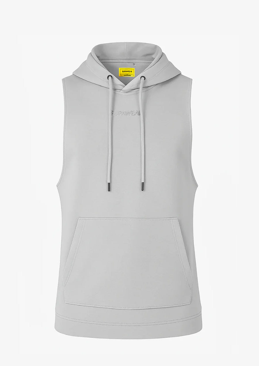 Sleeveless Hoodie (Grey)