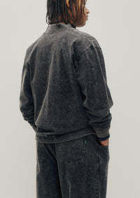 Jersey Bomber Sweatshirt (Fade Black)