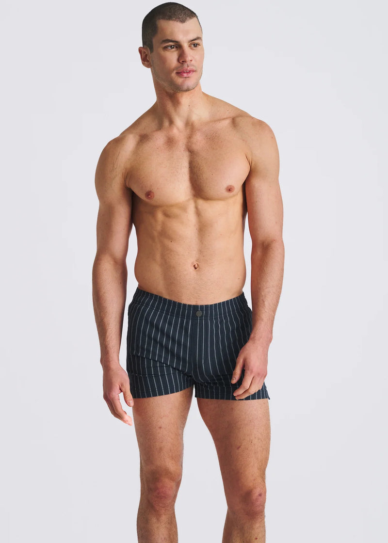 Seersucker Swim Shorts (Marina)