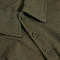 Short Sleeve Polo (Heather Military Green)