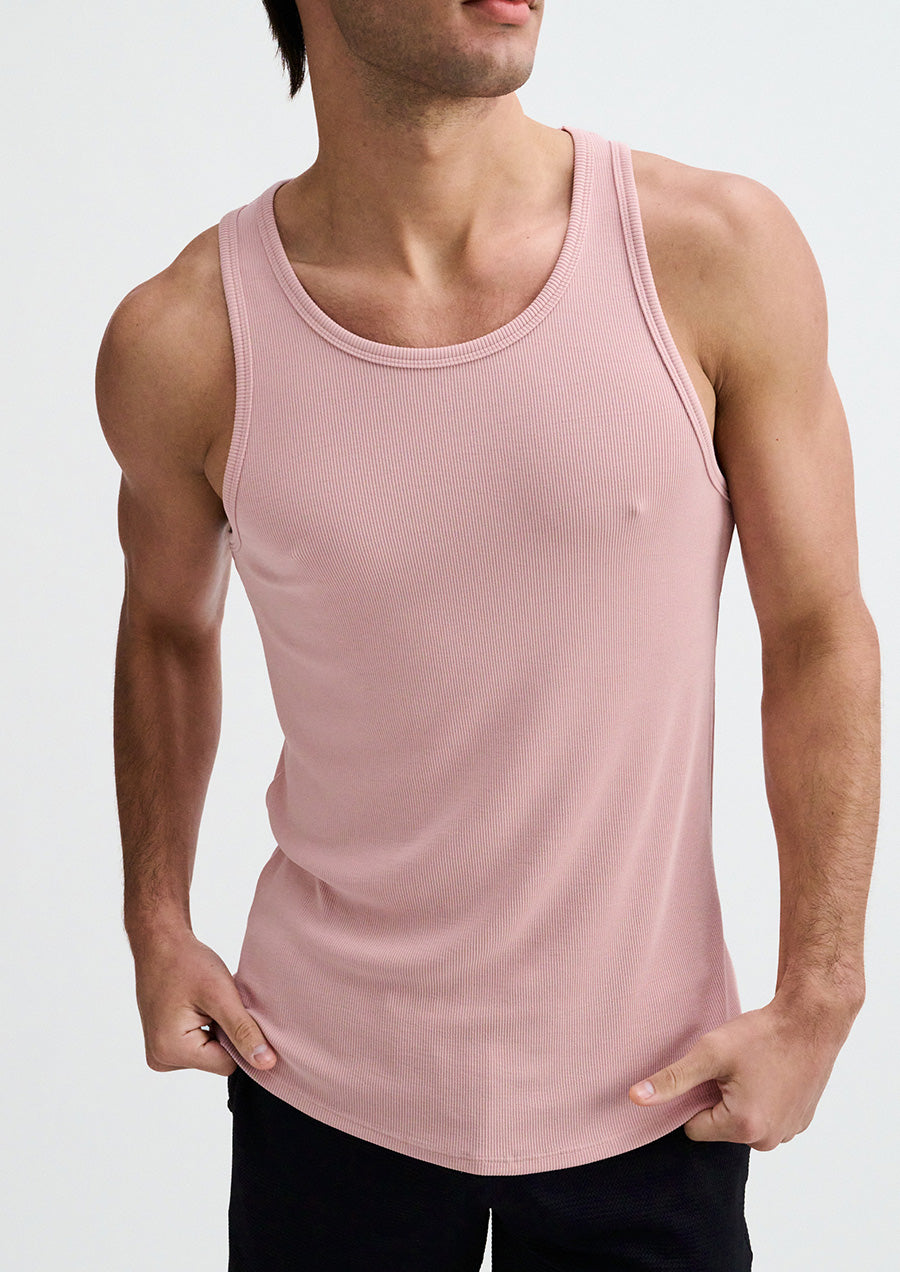 Stretch Rib Modal Tank (Mauve)