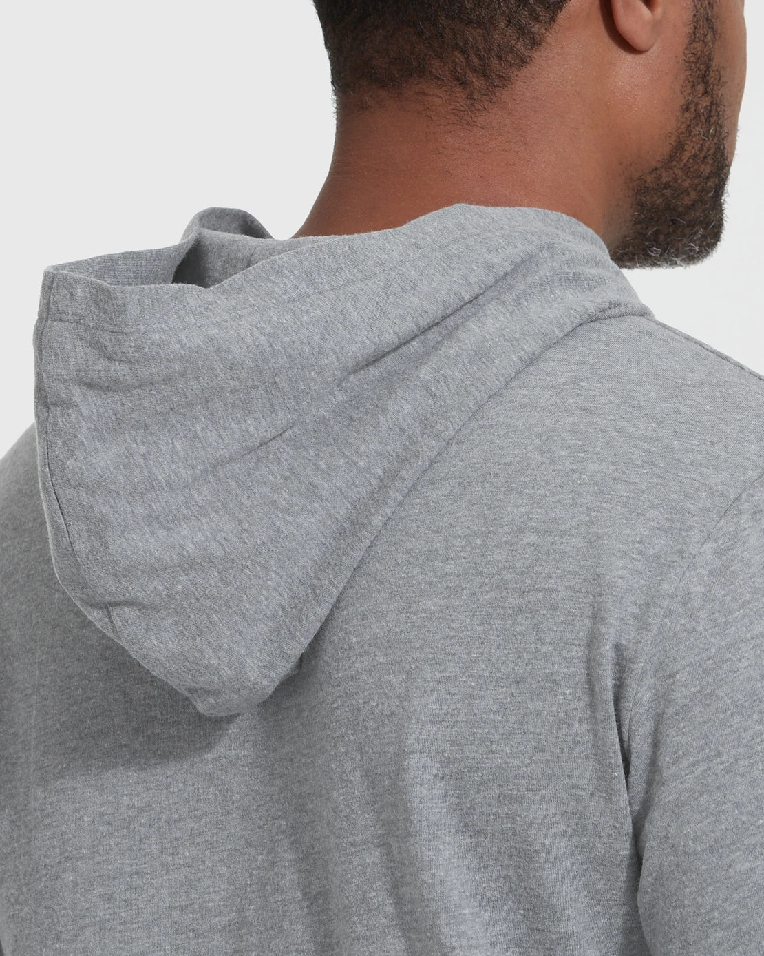 Long Sleeve Hooded Tee (Heather Grey)