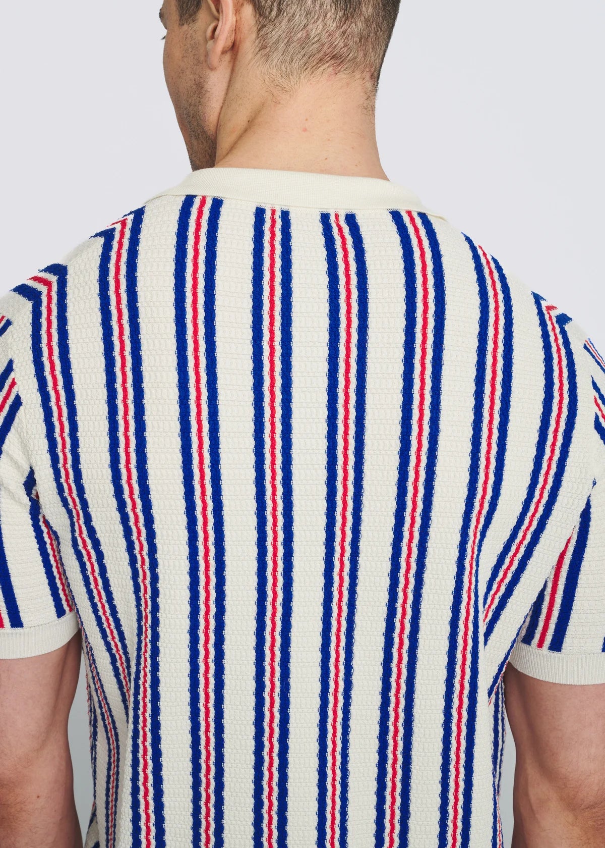 Silk/Tencel Button Front Shirt (Off-White)