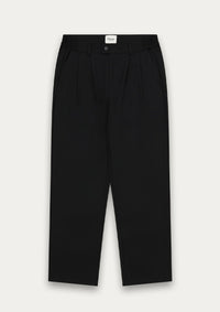 Double Pleat Pant (Black)