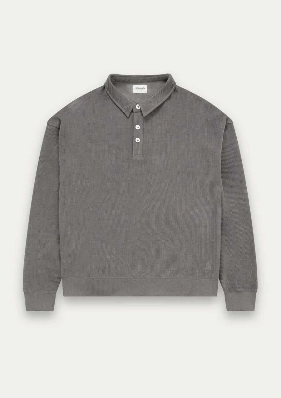 Chenille Polo (Grey)