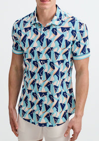 Performance Short Sleeved Shirt (Mirage/Cobalt)