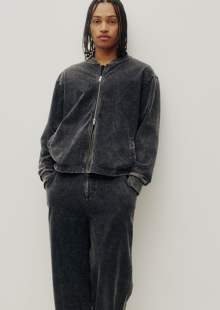 Jersey Bomber Sweatshirt (Fade Black)