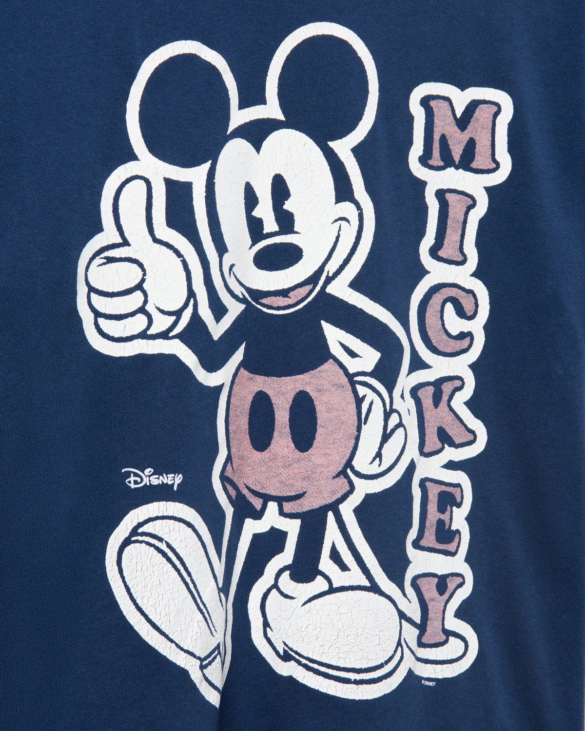Mickey Thumbs Up Vintage Tee (Navy Blue)