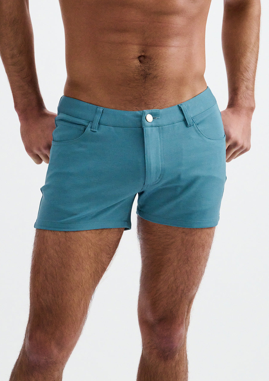 3" Stretch Knit Shorts (Coastal)