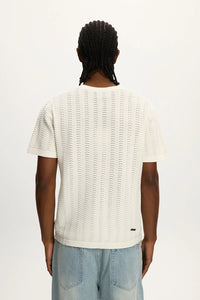 Wave Knit Tee (Flat White)