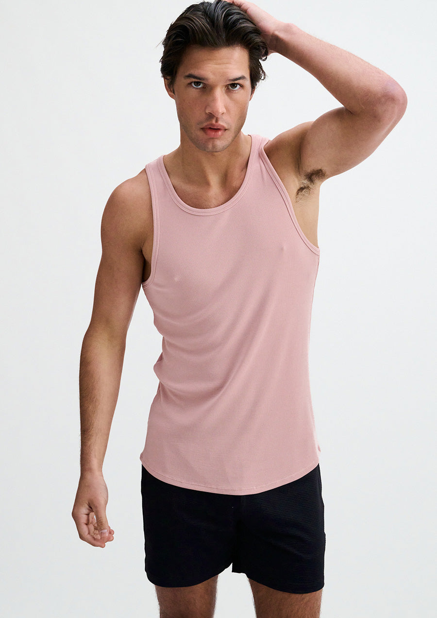 Stretch Rib Modal Tank (Mauve)