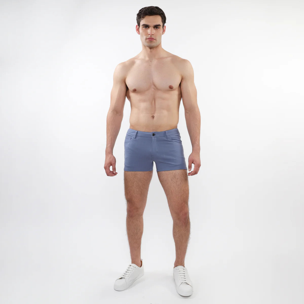 Stretch Knit Jean Short 3" Inseam (Atlantic Blue)