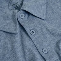 Short Sleeve Polo (Heather Indigo)