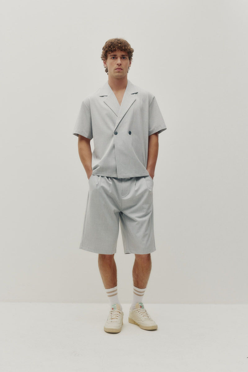 Breasted Shirt (Light Grey)