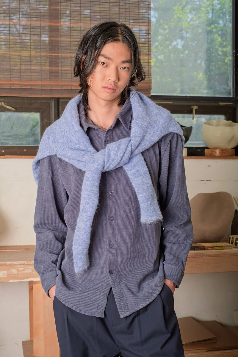 Chenille Shirt (Dark Blue)