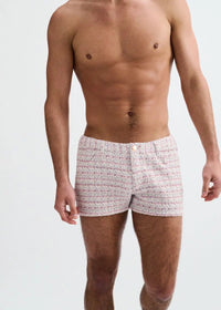 3" Tweed Look Jacquard Knit Shorts (Pink/Lilac)