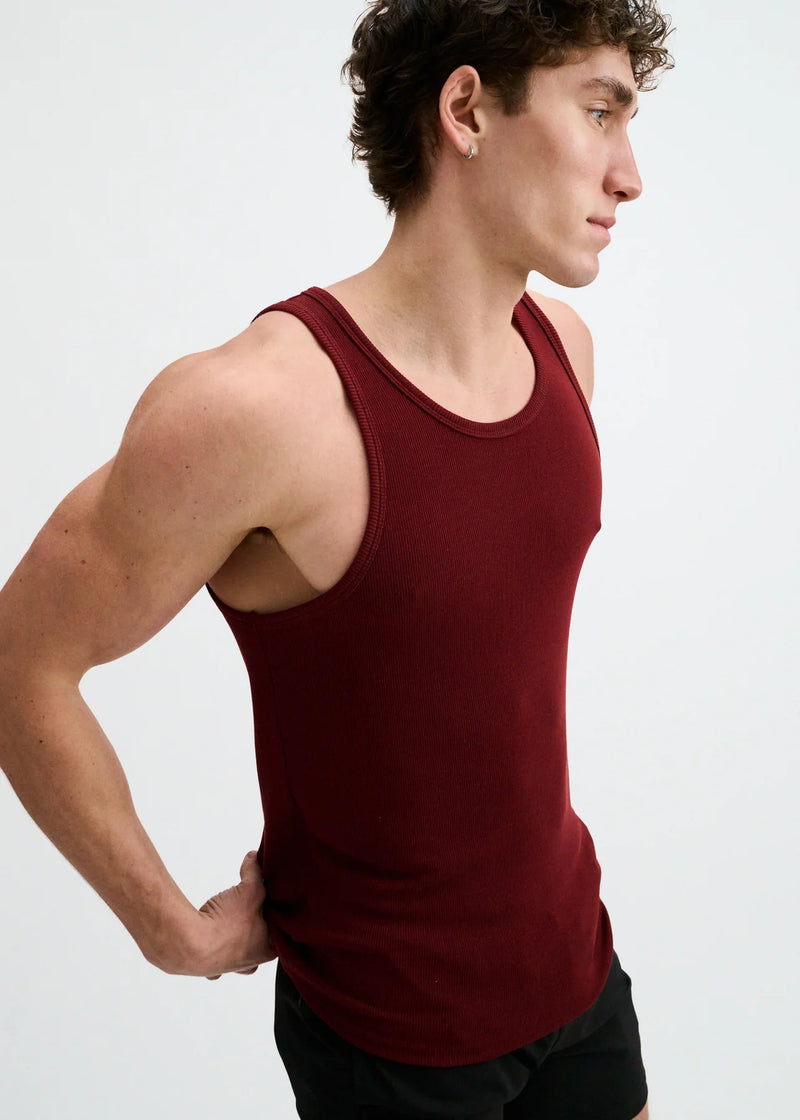 Stretch Rib Modal Tank (Jam)