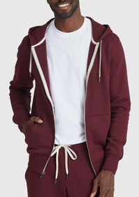 Fleece French Terry Hoodie (Mahogany)