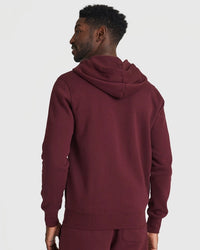 Fleece French Terry Hoodie (Mahogany)