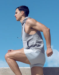 Sleeveless Hoodie (Grey)