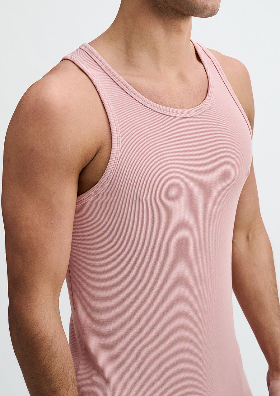 Stretch Rib Modal Tank (Mauve)