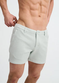 Textured Knit Chino Shorts (Stream)