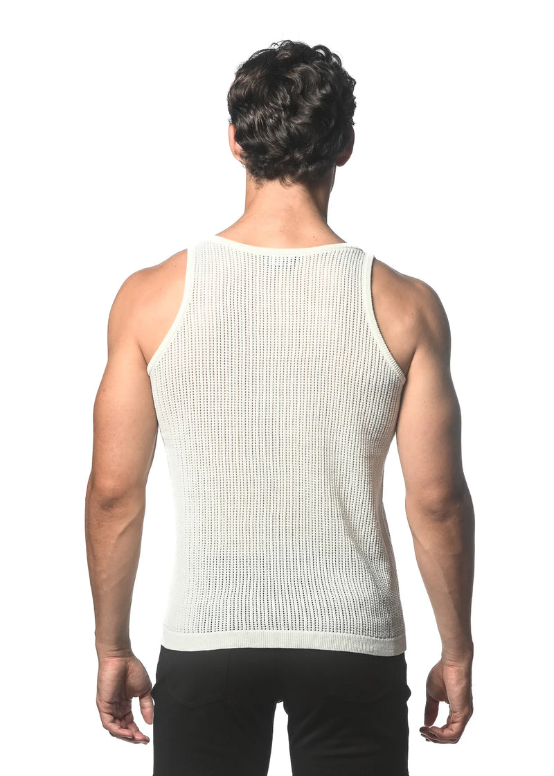 Knitted Tank with Clips (Milky)
