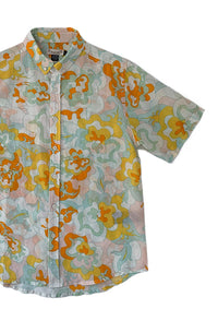 Retro Swirls Silk Blend Shirt