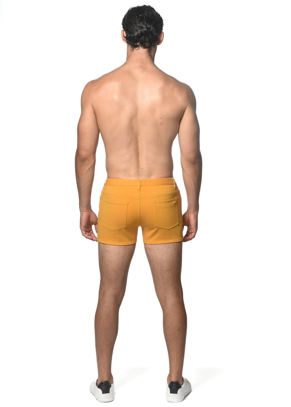 Stretch Knit Jean Short 3" Inseam (Sunstone)