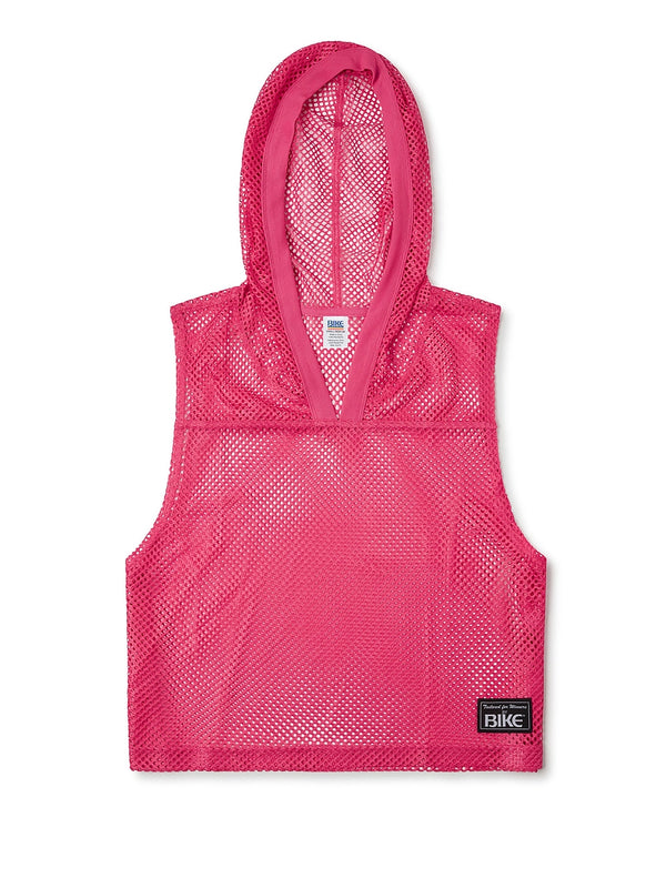 Hooded Sleeveless Jersey (Hot Pink)