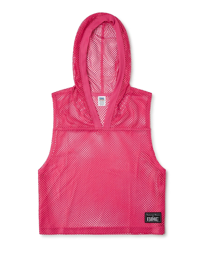 Hooded Sleeveless Jersey (Hot Pink)