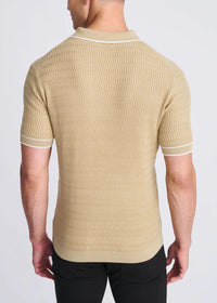 Johnny Collar Knit Polo (Nutmeg)
