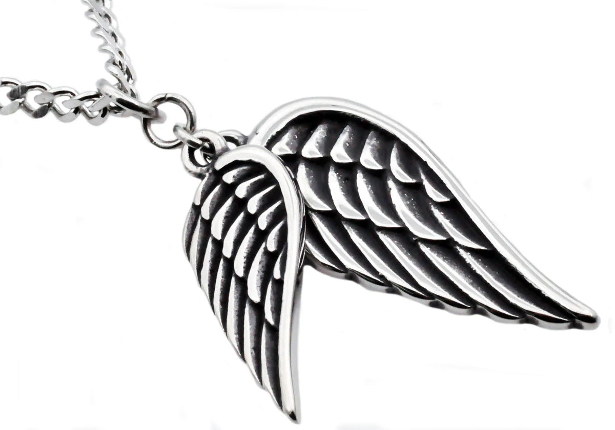 Stainless Steel Wings Pendant