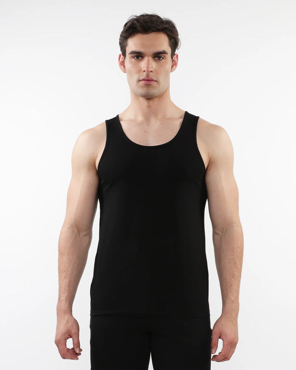 Triangle Laser Cut Tank (Black)