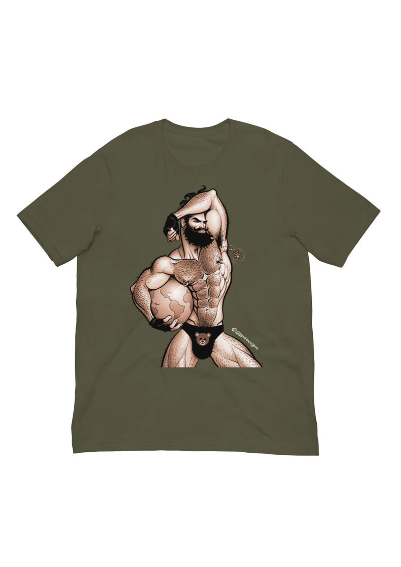 World Bear Tee (Military Green)