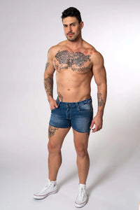 Ceetee 4" Denim Short (Sky)