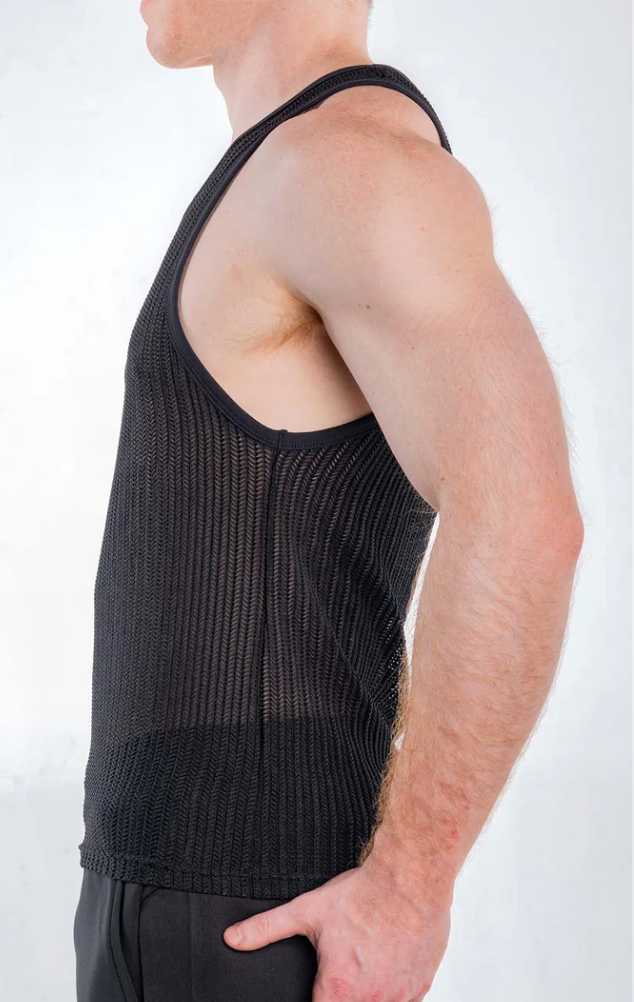 Captivity Mesh Tank (Black)