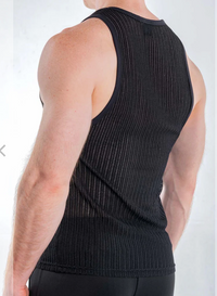 Captivity Mesh Tank (Black)