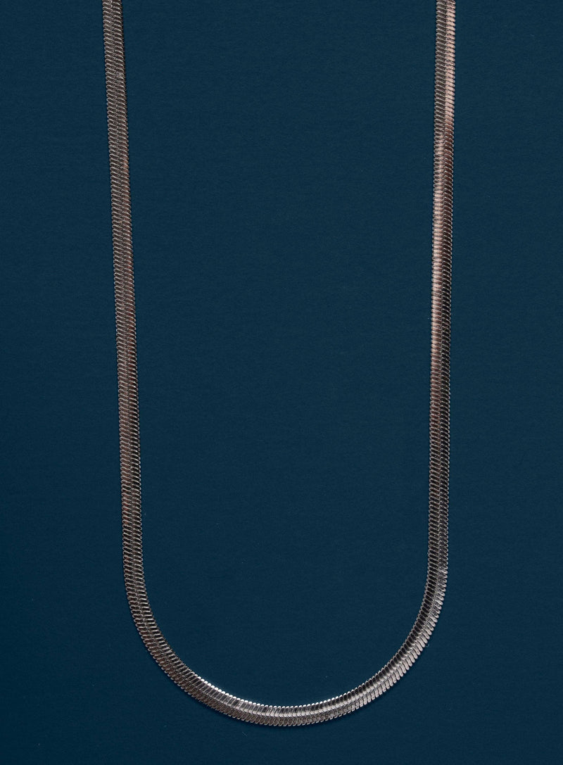 Waterproof 3mm Herringbone Snake Style Chain Necklace