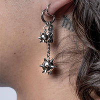 Tri-charm Morning Star Earrings (Silver)