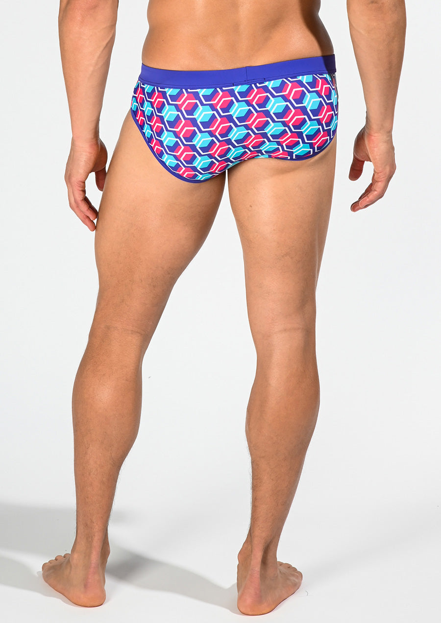 Freestyle Swim Brief w/ Removable Cup (Honeycomb)