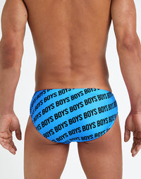 Boys Swim Brief (Fluro Blue)