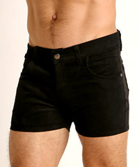 Corduroy 5-Pocket Shorts (Black)