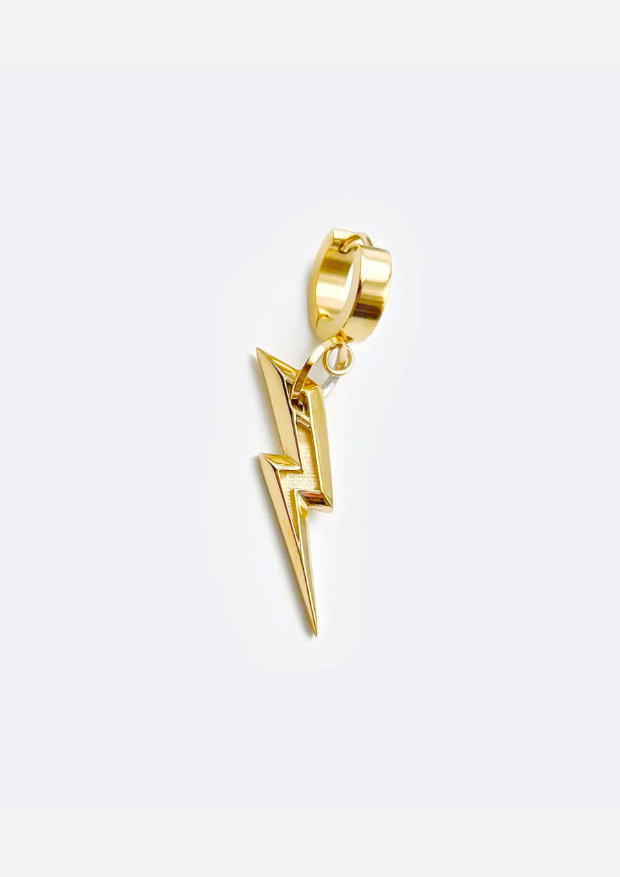 Extruded Bolt Earring (Gold)