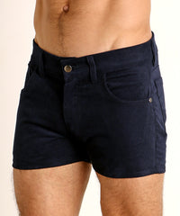 Corduroy 5-Pocket Shorts (Navy)