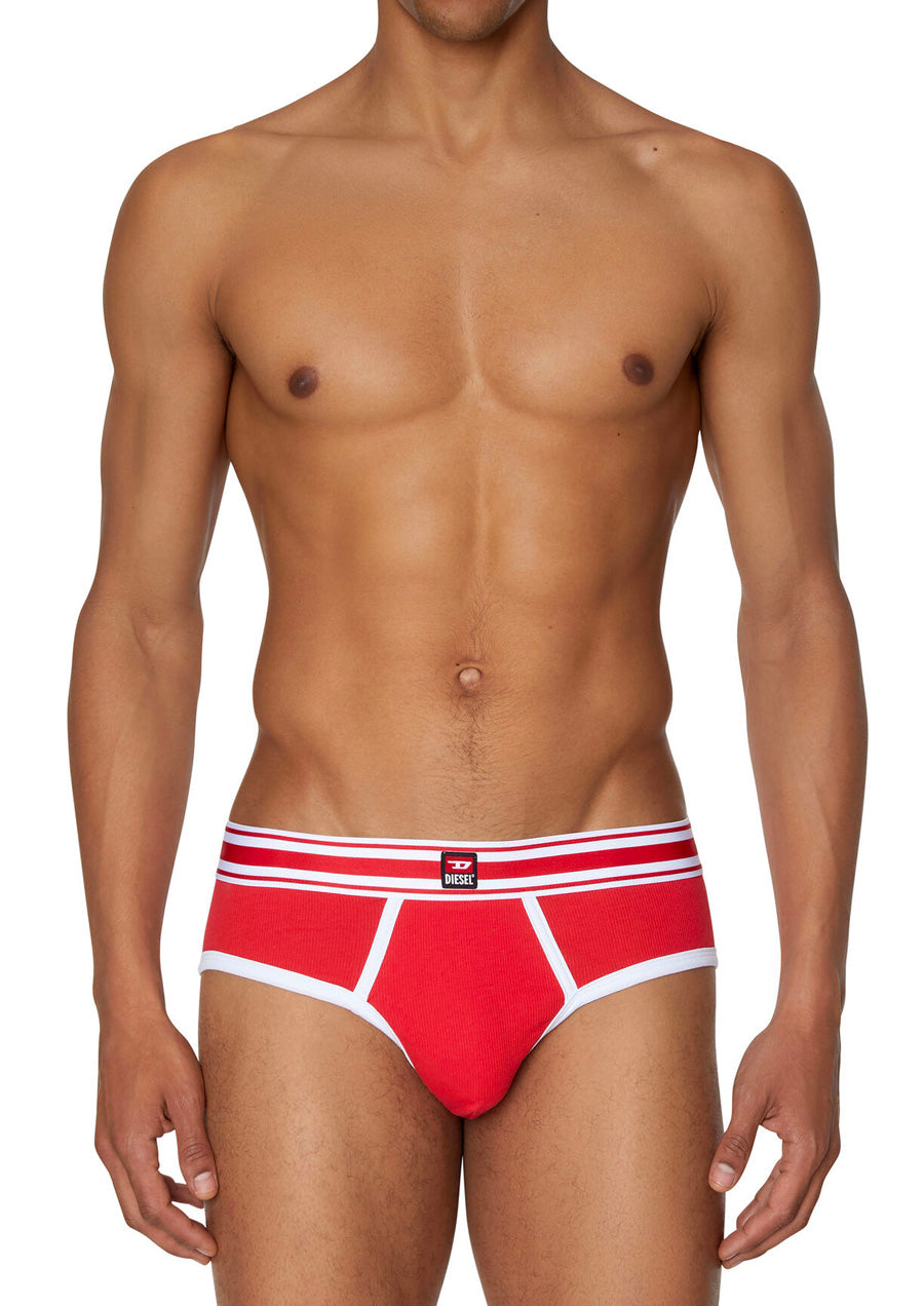 Umbr-Andre-R Striped Waistband Brief (Red)