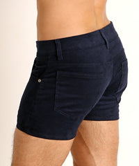Corduroy 5-Pocket Shorts (Navy)