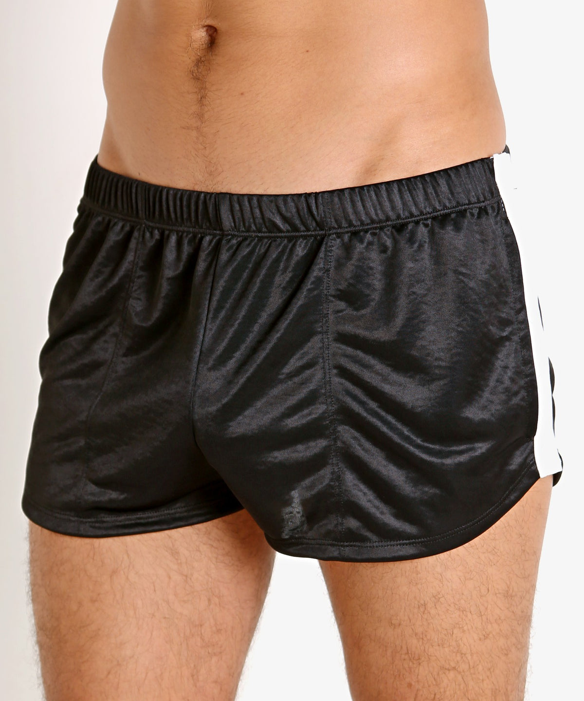 Matte Jersey Snap Shorts (Black)