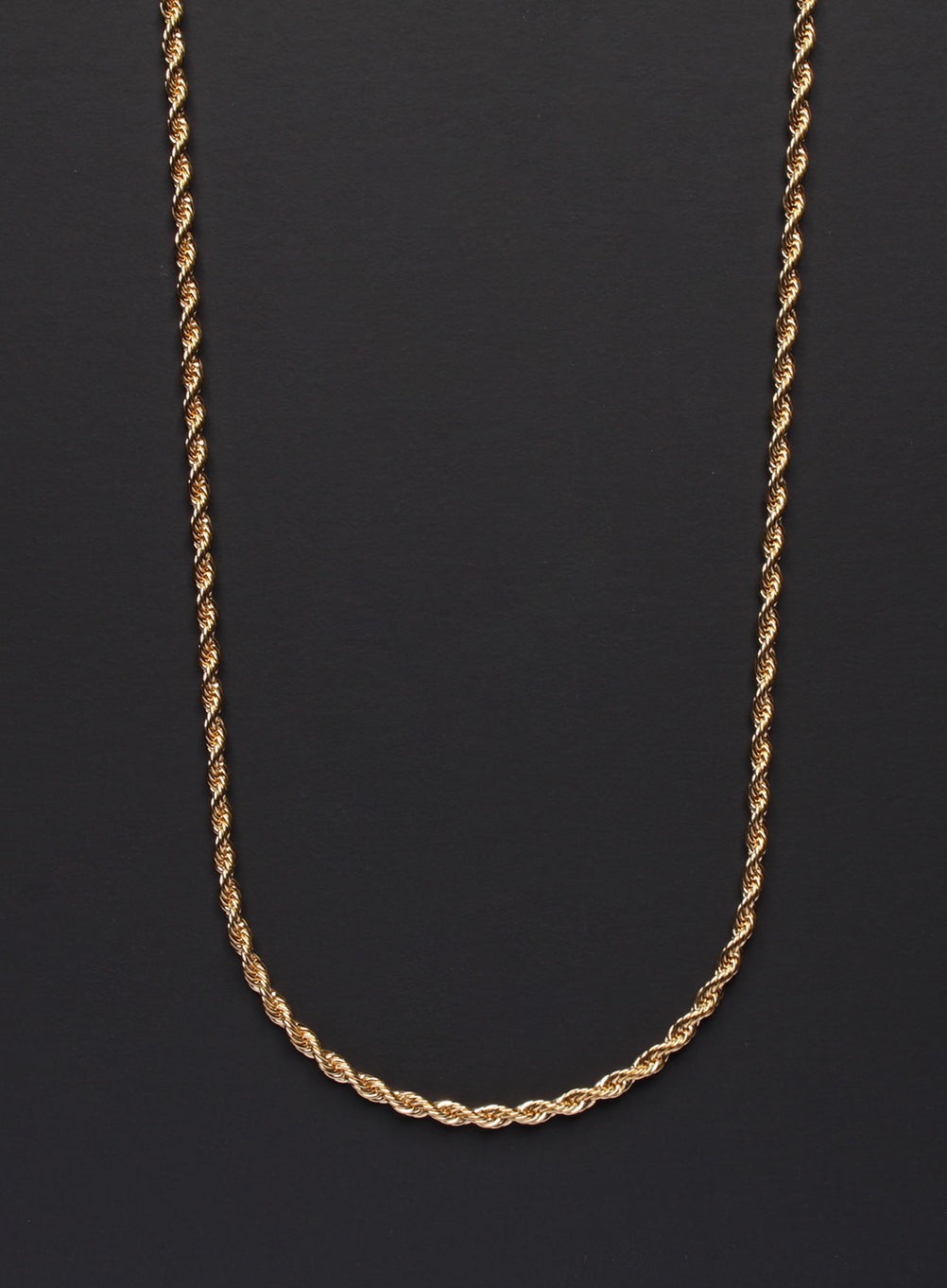 Gold Rope Chain Necklace